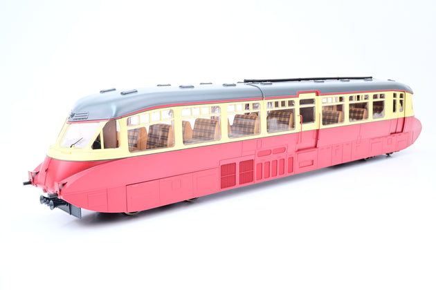 Dapol O Gauge 7D-011-005 BR Carmine & Cream Streamlined Railcar No.W8W - Boxed