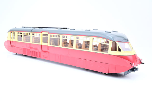 Dapol O Gauge 7D-011-005 BR Carmine & Cream Streamlined Railcar No.W8W - Boxed