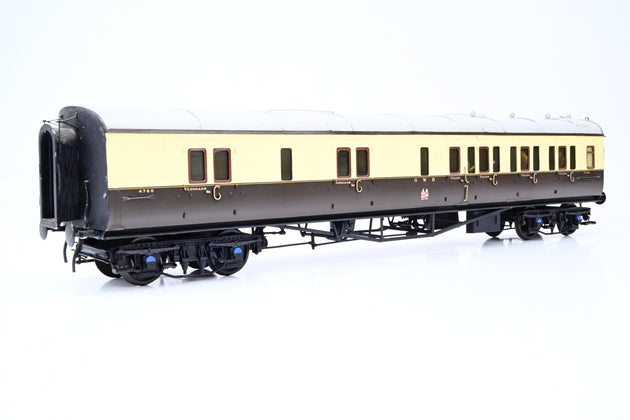 Kit Built O Gauge Rake of 3 GWR Chocolate & Cream Collett Corridor Coaches