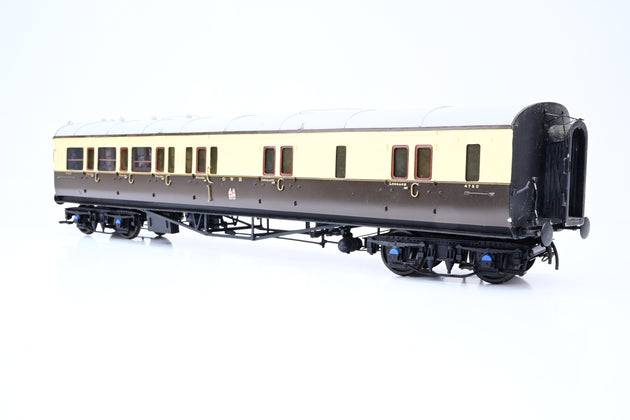 Kit Built O Gauge Rake of 3 GWR Chocolate & Cream Collett Corridor Coaches