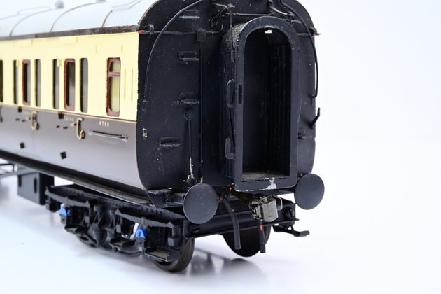 Kit Built O Gauge Rake of 3 GWR Chocolate & Cream Collett Corridor Coaches