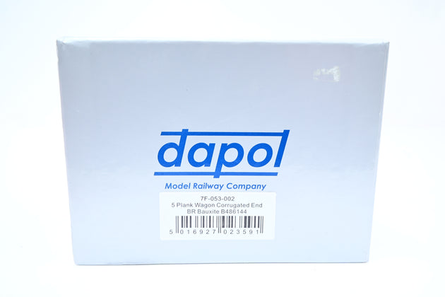 Dapol O Gauge 7F-053-002 5 Plank Corrugated End BR Bauxite No.B486144 - Boxed