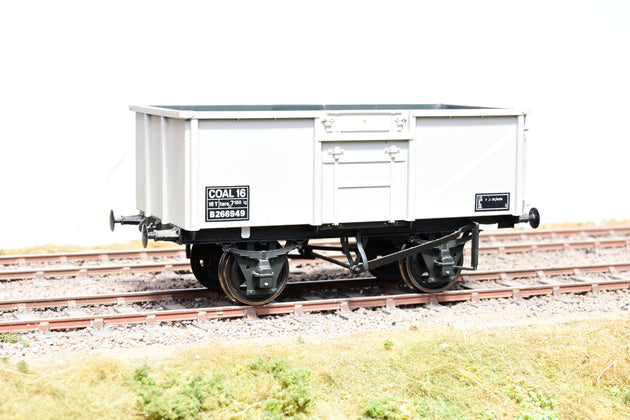 Dapol O Gauge 7F-030-004 16T Steel Mineral Wagon BR Grey No.B266949 - Boxed