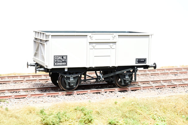 Dapol O Gauge 7F-030-004 16T Steel Mineral Wagon BR Grey No.B266949 - Boxed