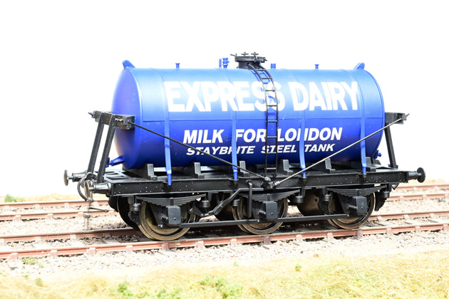 Dapol O Gauge 7F-031-001 6 Wheel Milk Tanker Express Dairies - Boxed