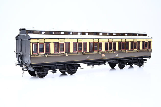 Kit Built O Gauge Rake of 3 GWR Chocolate & Cream Clerestory Coaches