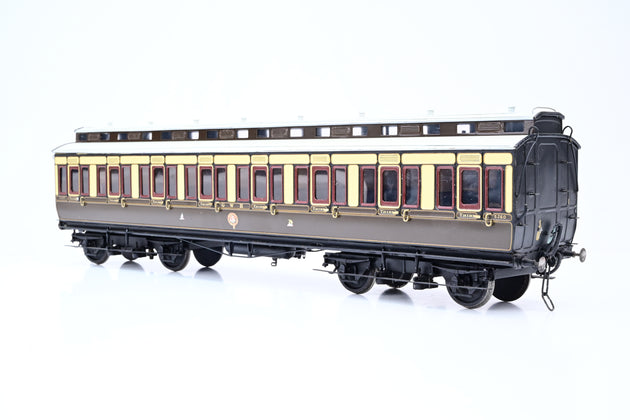Kit Built O Gauge Rake of 3 GWR Chocolate & Cream Clerestory Coaches