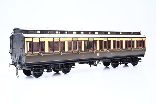 Kit Built O Gauge Rake of 3 GWR Chocolate & Cream Clerestory Coaches