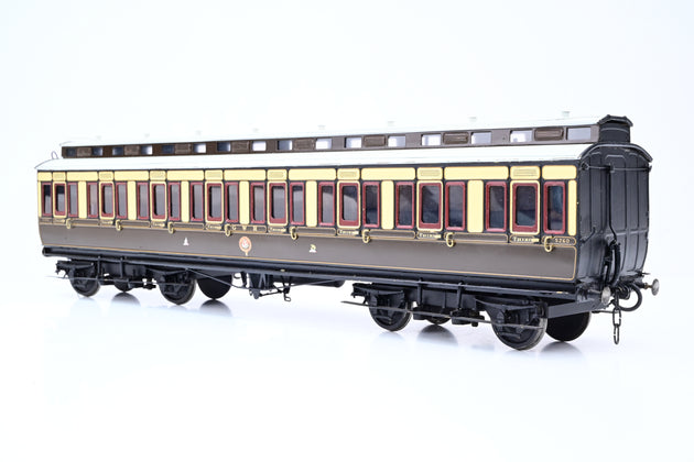 Kit Built O Gauge Rake of 3 GWR Chocolate & Cream Clerestory Coaches