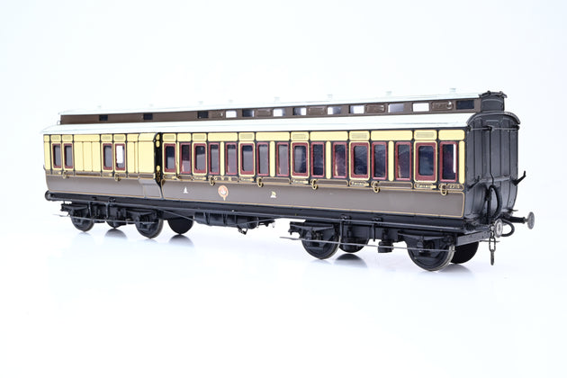 Kit Built O Gauge Rake of 3 GWR Chocolate & Cream Clerestory Coaches