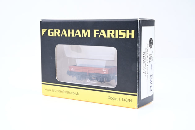 Graham Farish N Gauge 377-501C BR Bauxite 3-Plank Open Wagon No.M47917 - Boxed