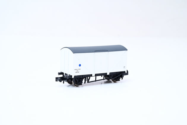 Dapol N Gauge NB-051E BR White Blue Spot Insulfish Fish Van No.E87221 - Boxed