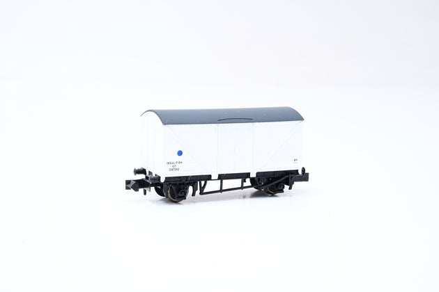 Dapol N Gauge NB-051G BR White Blue Spot Insulfish Fish Van No.E87242 - Boxed