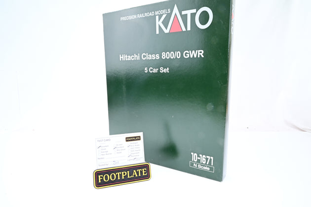 Kato N Gauge 10-1671 GWR Green Hitachi Class 800/0 5-Car EMU Set No.800021 - Boxed