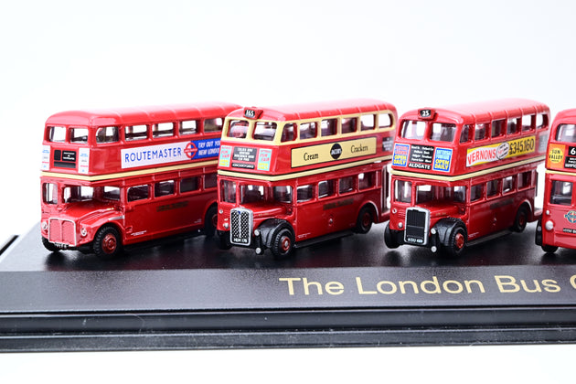 Oxford Diecast N Gauge NSET01 London Bus Collection w/ 5 London Transport Red Buses - Boxed
