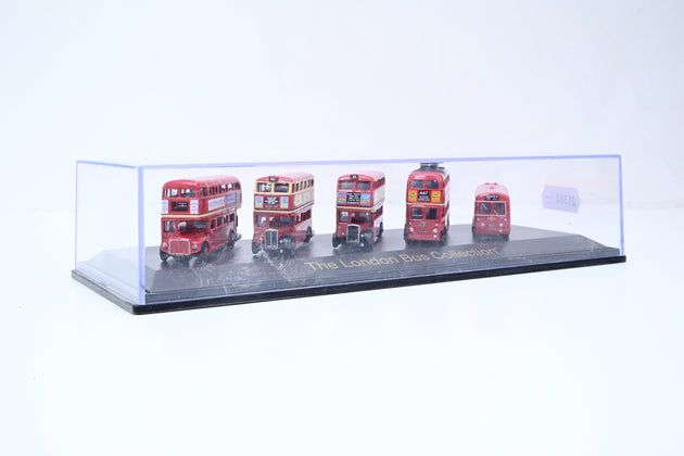 Oxford Diecast N Gauge NSET01 London Bus Collection w/ 5 London Transport Red Buses - Boxed