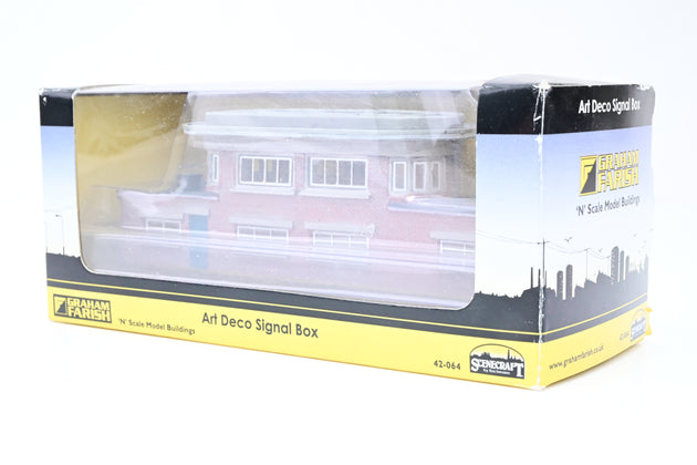 Graham Farish N Gauge 42-064 Scenecraft Building 'Art Deco Signal Box'  Boxed
