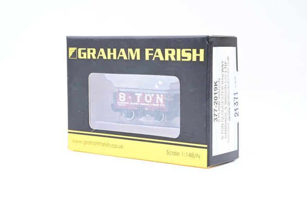 Graham Farish N Gauge 377-2019K '8 Ton Gloucester Railway Carriage & Wagon Works Co. Ltd.' 5-Plank Open Wagon - Limited Edition, Boxed
