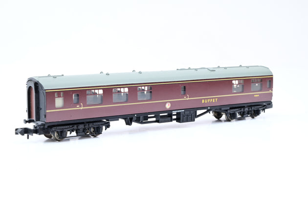 Graham Farish N Gauge 374-102B BR Maroon Mk1 RMB Miniature Buffet Coach No.M1864 - Boxed