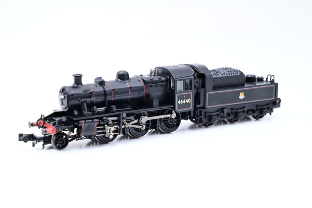 Graham Farish N Gauge 372-626 BR Black Early Emblem Ivatt Class 2MT No.46440 - Boxed