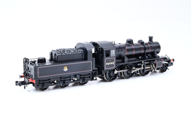 Graham Farish N Gauge 372-626 BR Black Early Emblem Ivatt Class 2MT No.46440 - Boxed