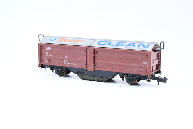 Roco N Gauge 25093 DB Brown Track Cleaning Wagon No.374190 - Unboxed