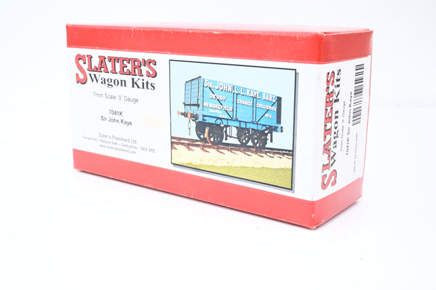 Slaters O Gauge Kit 7041K 10T 7 Plank Wagon Sir John Kaye No.5 - Boxed