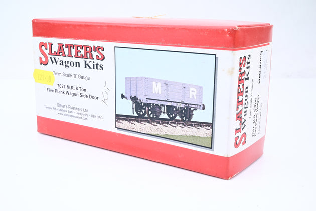 Slaters O Gauge Kit 7027 M.R 8T Five Plank Wagon Side Door W/Coal Load - Boxed