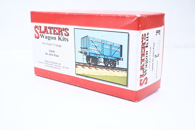 Slaters O Gauge Kit 7041K 10T 7 Plank Wagon Sir John Kaye W/Coal Load - Boxed