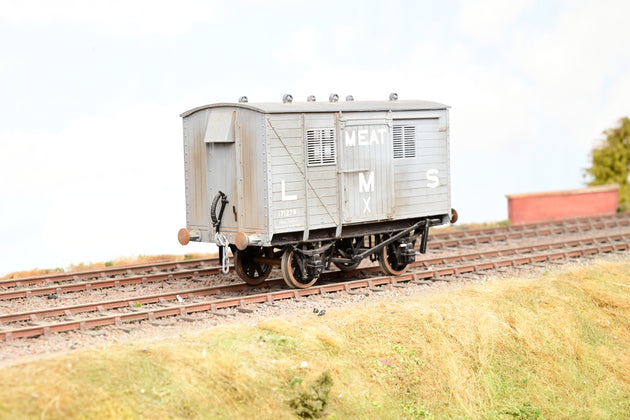 Parkside Dundas O Gauge Kit PS18 LMS Meat Van Diag D1670 No.171279 - Boxed