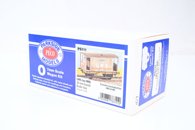 Parkside Models O Gauge Kit PS111 LMS 20T Goods Brake Van Diag 1659 No.280663 - Boxed