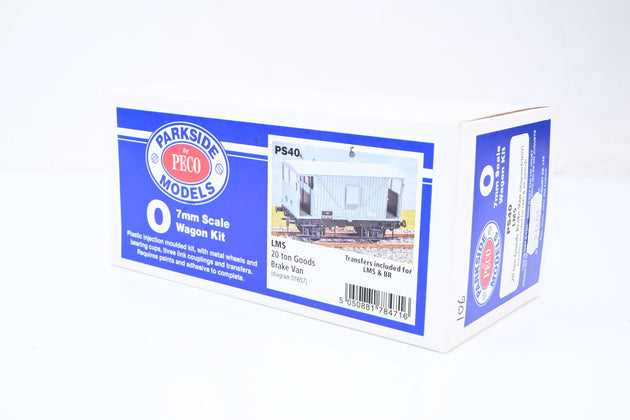 Parkside Dundas O Gauge Kit PS40 LMS 20T Goods Brake Van No.357709 - Boxed