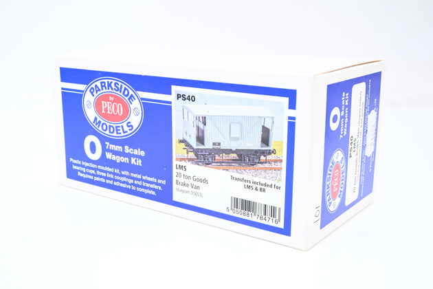 Parkside Dundas O Gauge Kit PS40 LMS 20T Goods Brake Van No.357751 - Boxed