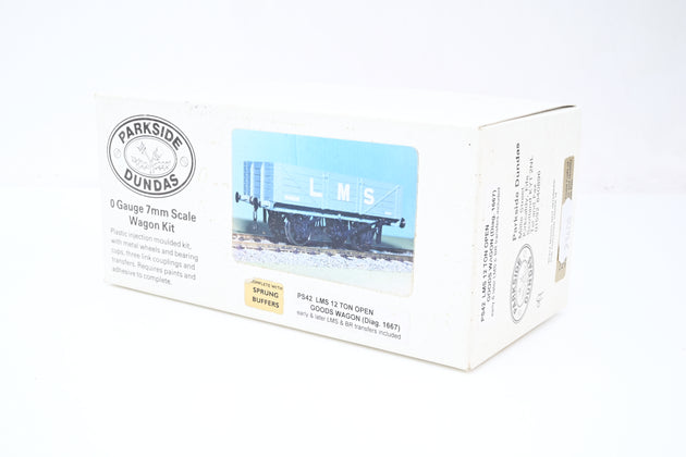 Parkside Dundas O Gauge Kit PS42 LMS 12T Open Goods Wagon Diag 1667 No.75739 - Boxed