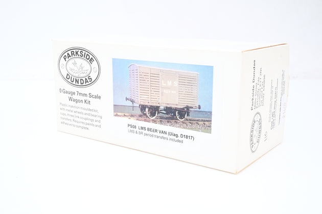 Parkside Dundas O Gauge Kit PS08 LMS BEER Van Diag.D1817 No.189413 - Boxed