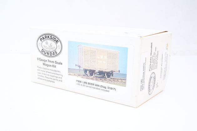 Parkside Dundas O Gauge Kit PS08 LMS BEER Van Diag.D1817 No.155005 - Boxed