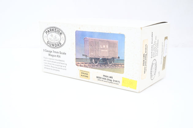 Parkside Dundas O Gauge Kit PS08 LMS BEER Van Diag.D1817 No.291859 - Boxed