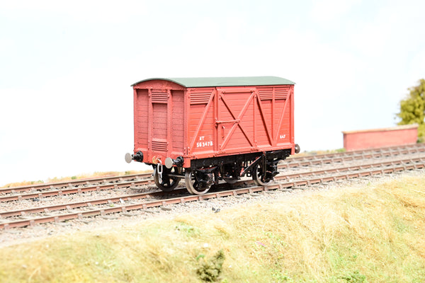 Kit Built O Gauge 8T BR Bauxite Van Wagon No.563478 - Unboxed