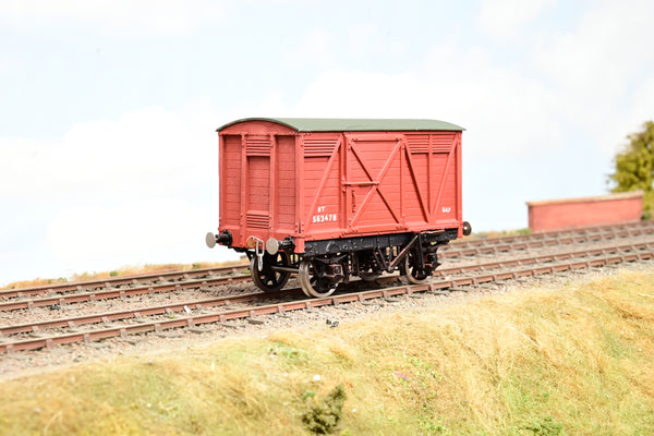 Kit Built O Gauge 8T BR Bauxite Van Wagon No.563478 - Unboxed