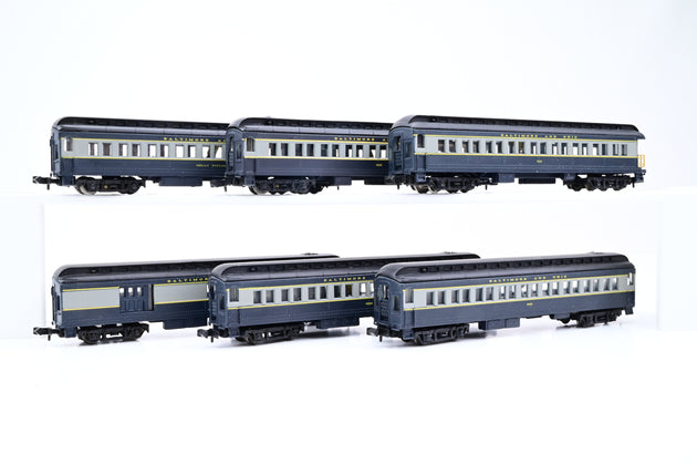 Bachmann Plus N Gauge Rake of 6 Baltimore And Ohio Railroad Passenger Cars No.5480, 1447, 900, 2x 5482 & Molly Pitcher - Boxed