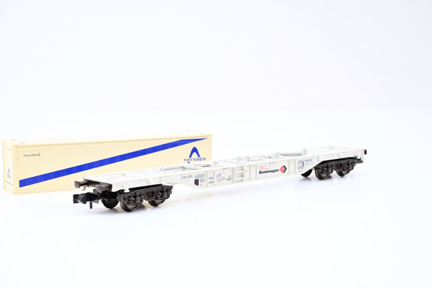Fleischmann N Gauge 8246 'KombiWaggon' Container Wagon w/ 'Thyssen Haniel Logistic' Container - Boxed