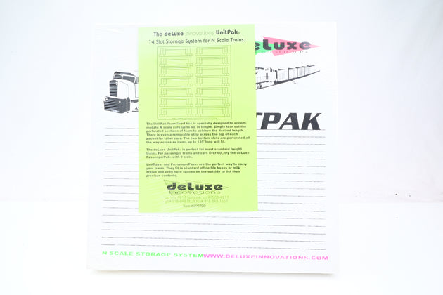 Deluxe Innovations N Gauge UnitPak 14-Slot Storage Box