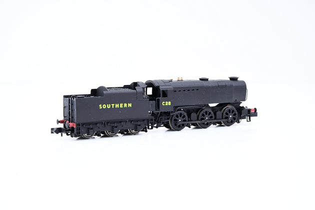 Dapol N Gauge ND-92D SR Q1 0-6-0 Locomotive SR Black No.C28 - Boxed