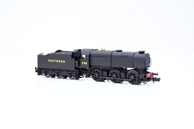 Dapol N Gauge ND-92D SR Q1 0-6-0 Locomotive SR Black No.C28 - Boxed