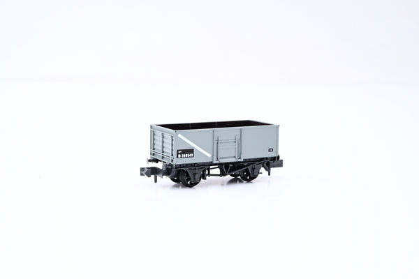 Graham Farish N Gauge 377-027C 16T Steel Mineral Wagon BR Light Grey No.B268543 - Boxed