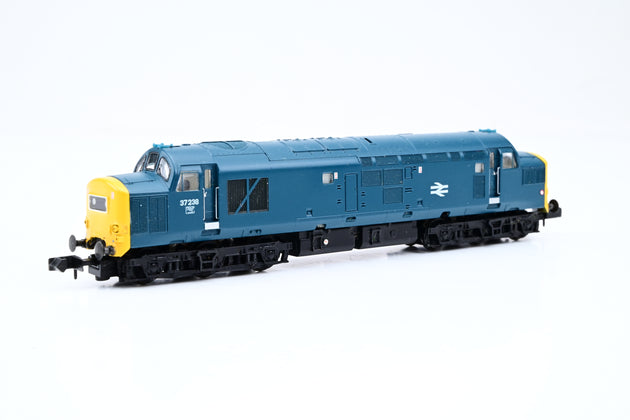 Graham Farish N Gauge 371-452 BR Blue W/Yellow Ends Class 37/2 No.37238 - DCC Fitted, Boxed