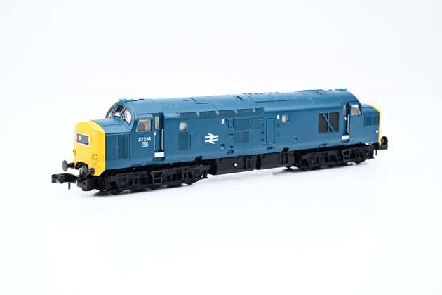 Graham Farish N Gauge 371-452 BR Blue W/Yellow Ends Class 37/2 No.37238 - DCC Fitted, Boxed
