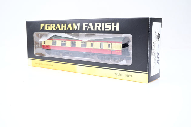 Graham Farish N Gauge 374-831A Stanier Brake First Coach BR Crimson & Cream No.M5055M