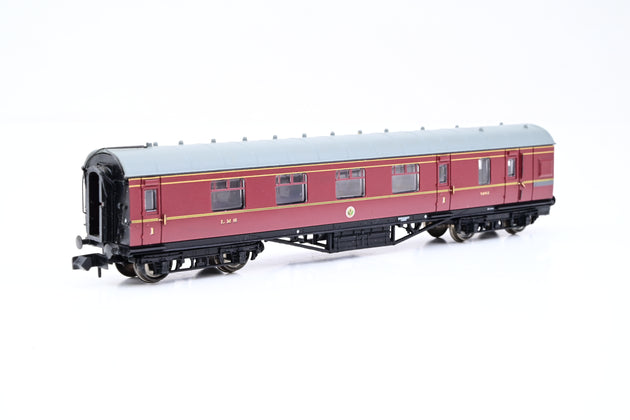 Graham Farish N Gauge 374-830 Stanier Brake 1ST LMS Crimson Lake No.5062 - Boxed