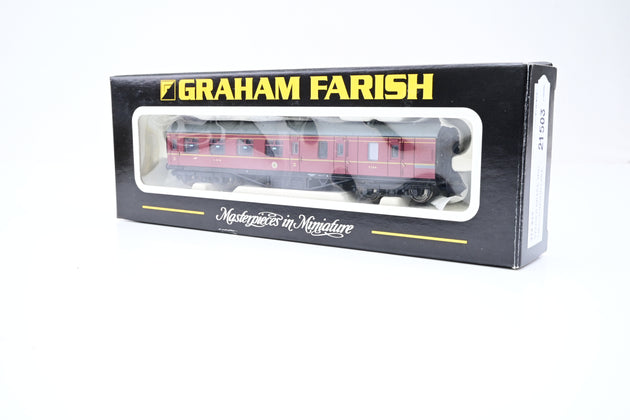 Graham Farish N Gauge 374-825 Stanier Brake 3RD LMS Crimson Lake No.9443 - Boxed